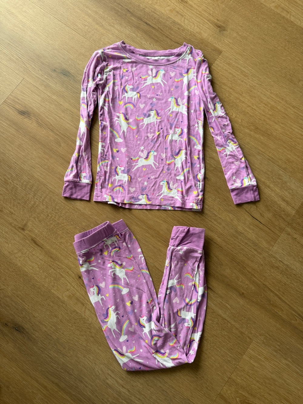 Little Sleepies Purple Unicorn Print Pajama Set
